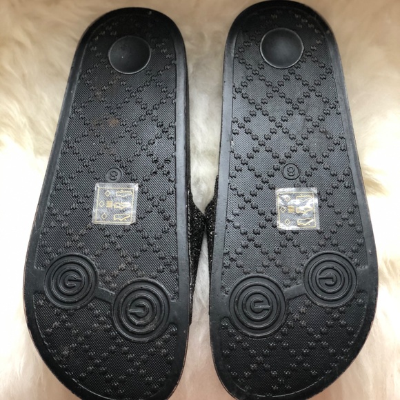 Silver Glitter Slides - Picture 4 of 4